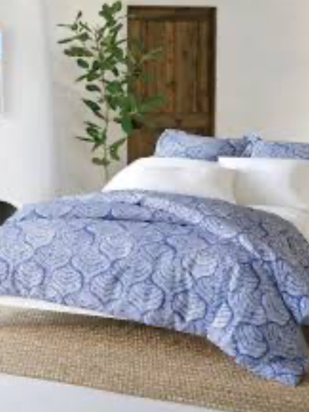 Pine cone hill Annie Selkie flora blue duvet set. 5 PCs new